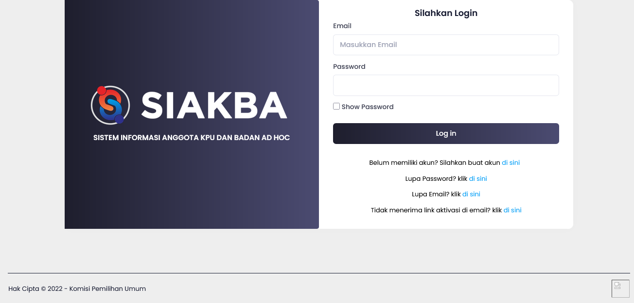 SIAKBA KPU LOGIN