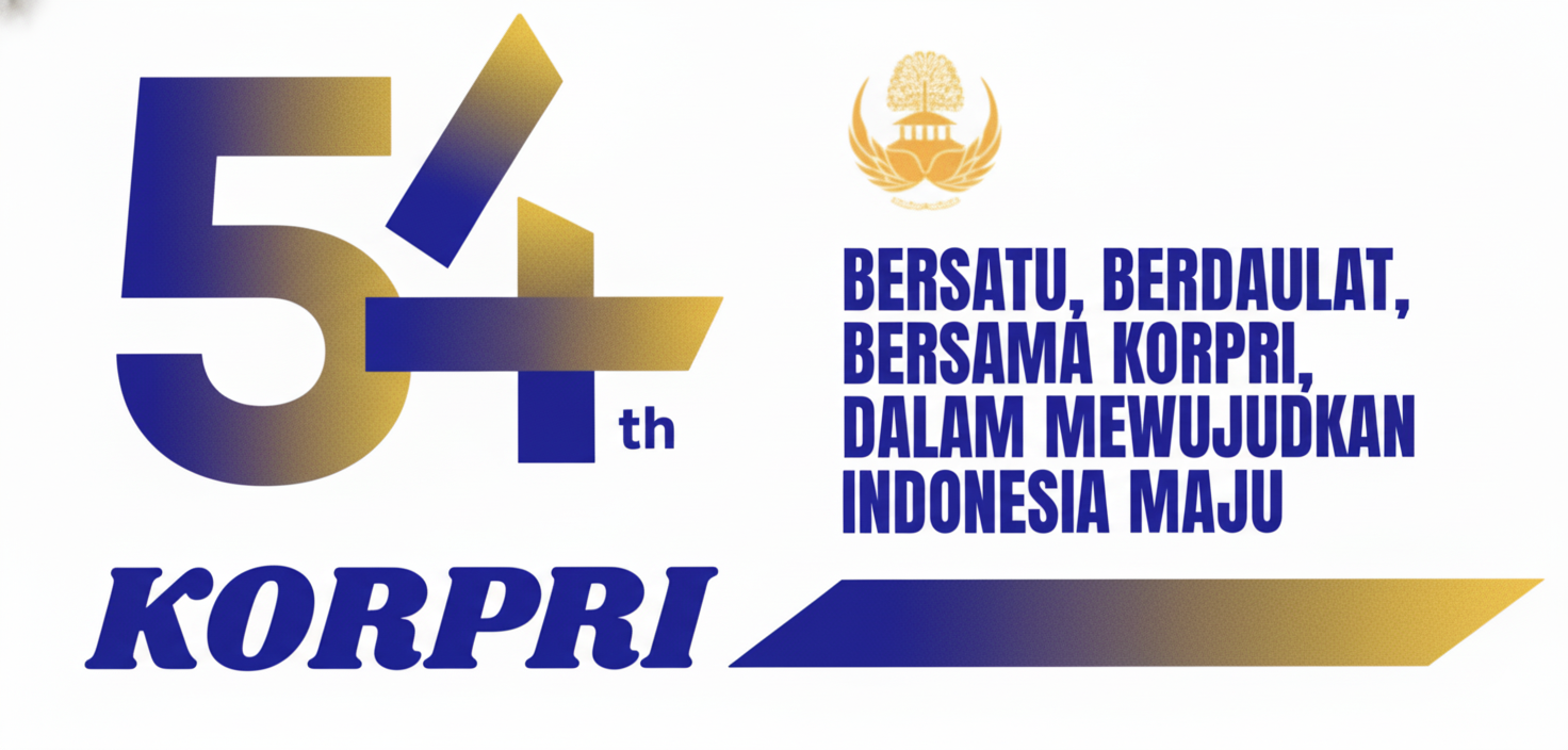 Logo HUT KORPRI ke-54 2025