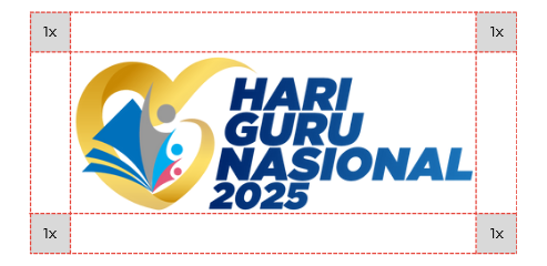 Panduan Penggunaan logo bulan guru 2025, Jarak Aman