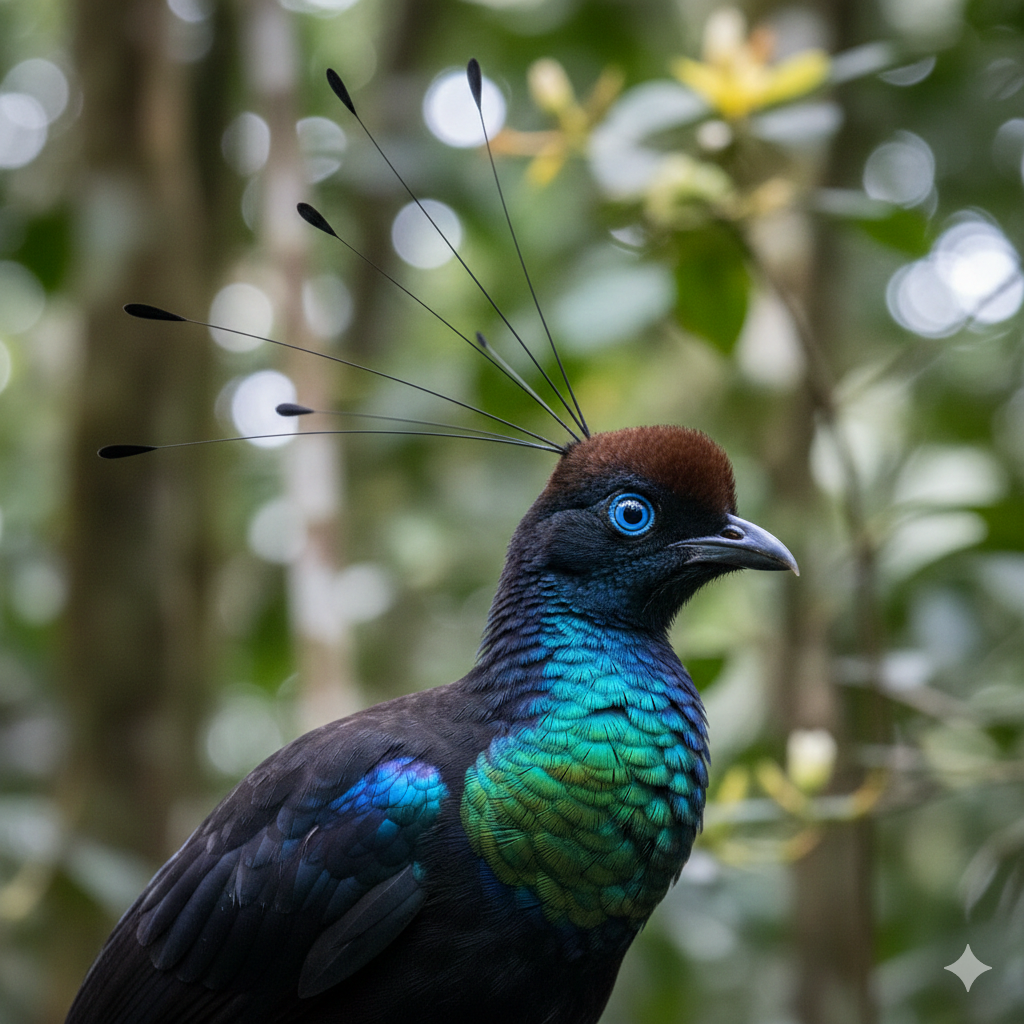 Cenderawasih Botak atau dalam nama ilmiahnya dikenal sebagai Cicinnurus respublica